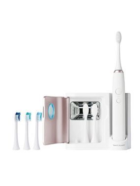 SONIC TOOTHBRUSH WITH UV SANITIZER HOLDER & 6 BRUSH HEADS BY VANITY PLANET